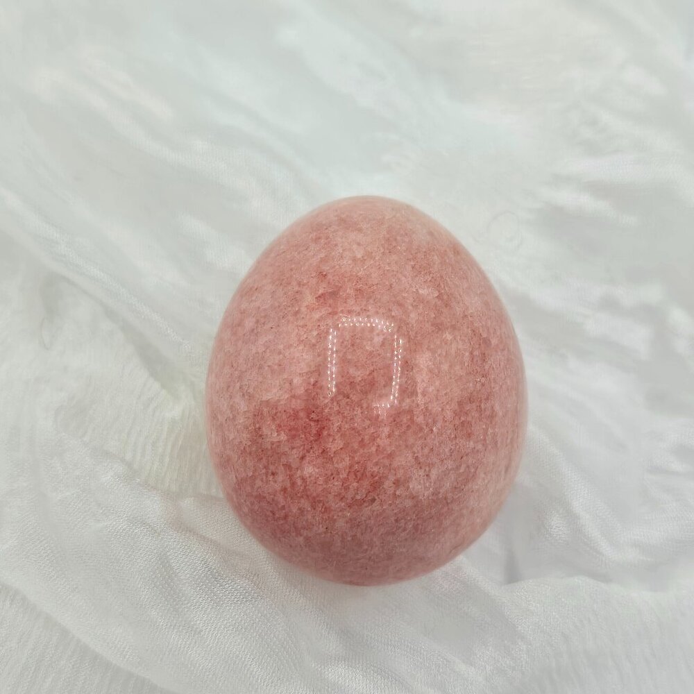 Pretty Polished Pink Stone? Egg | Marble? Decor Accent | Pink decor | Pink egg